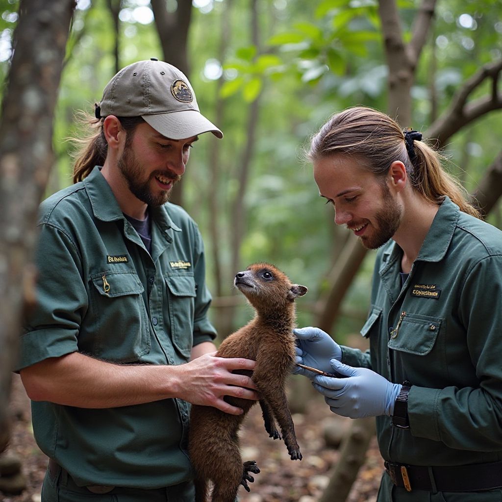 Conservation work in action